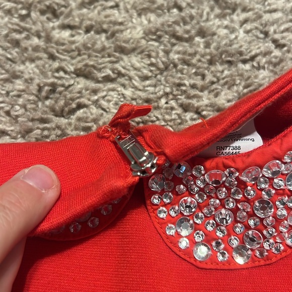 VEUC worn 1x jcrew crewcuts size 12 holiday Christmas dress Peter Pan collar - Picture 4 of 6